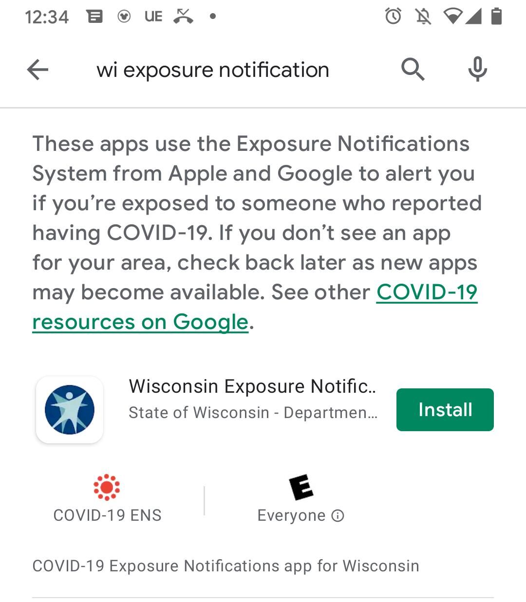 Wi exposure notification